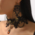 Halloween Skull Jewelry Set - Lace Necklace & Earrings - Twice The Charm Boutique