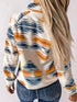 Women's Geometric Jacket - Button Front & Pockets - Twice The Charm Boutique