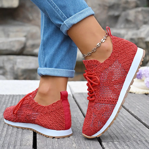 Round-toe lace-up sneakers — product image 16