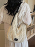 Cream White Crochet Shoulder Bag - Twice The Charm Boutique