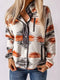 Women's Geometric Jacket - Button Front & Pockets - Twice The Charm Boutique