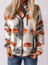 Women's Geometric Jacket - Button Front & Pockets - Twice The Charm Boutique