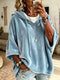 Women's Velvet Drawstring Hoodie - Pocketed Pullover - Twice The Charm Boutique