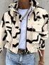 Women's cropped drawstring jacket with pockets