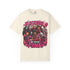Ivory Halloween tee showing In October We Wear Pink horror icons