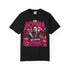 Black Michael Myers In October We Wear Pink tee, front graphic view