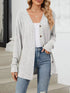 Lightweight ribbed button-up cardigan — product image 18