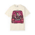 Ivory Michael Myers Halloween tee with pink ribbons and pumpkins