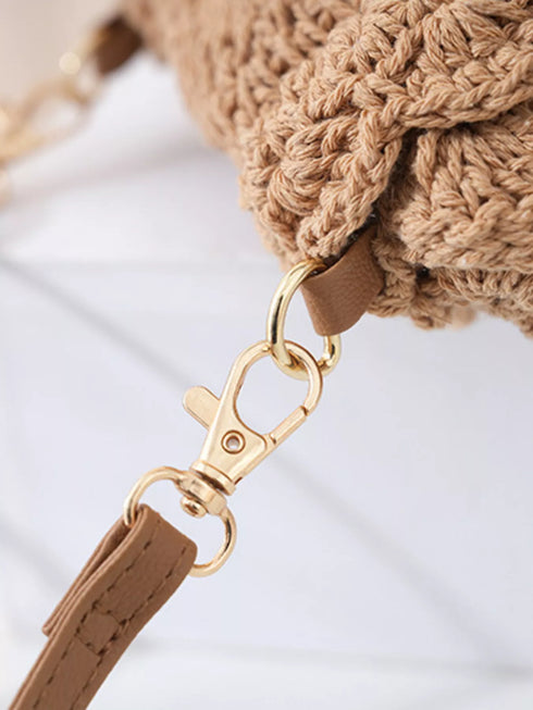 Off-White Crochet Crossbody Bag - Twice The Charm Boutique