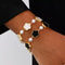 Gold-Plated Flower Bracelet - Adjustable Chain - Twice The Charm Boutique