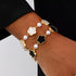 Gold-Plated Flower Bracelet - Adjustable Chain - Twice The Charm Boutique