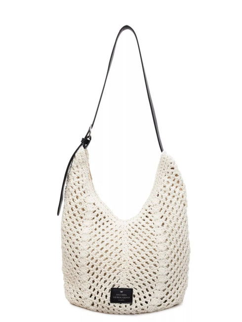 Cream White Crochet Shoulder Bag - Twice The Charm Boutique