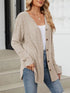 Lightweight ribbed button-up cardigan — product image 9