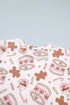 Christmas Pajama Set - Abstract Print & Long Sleeves - Twice The Charm Boutique