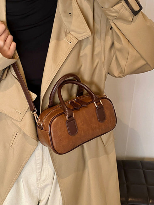 Vintage-inspired mini barrel crossbody bag — product image 4
