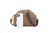 Side view of Hopper bag beside a phone with strap folded behind
