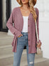 Lightweight ribbed button-up cardigan — product image 29