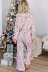 Christmas Pajama Set - Button Front & Ruffle Detail - Twice The Charm Boutique