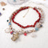 Red Layered Shell & Starfish Charm Necklace - Twice The Charm Boutique