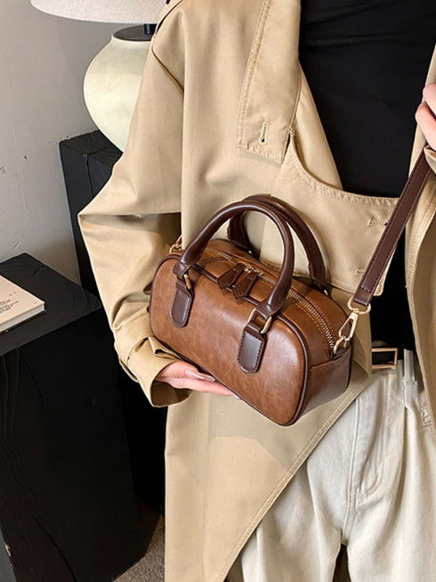 Vintage-inspired mini barrel crossbody bag — product image 2