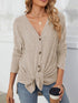 Lightweight ribbed button-up cardigan — product image 8