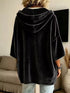 Women's Velvet Drawstring Hoodie - Pocketed Pullover - Twice The Charm Boutique