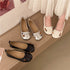 Women Retro Vintage Wooden Bead Small Front Bow Ballet Flats, Round Toe Wrinkled Soft Glossy Patent Metallic Leather Foldable Comfy Slip On Casual Daily Doll Ballerina Loafer Slippers Metallic