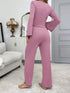 Lace Lounge Set - Flare Sleeve Top & Pants - Twice The Charm Boutique