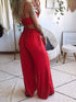 Women's Butterfly Print Two-Piece Set - Wide-Leg Pants - Twice The Charm Boutique