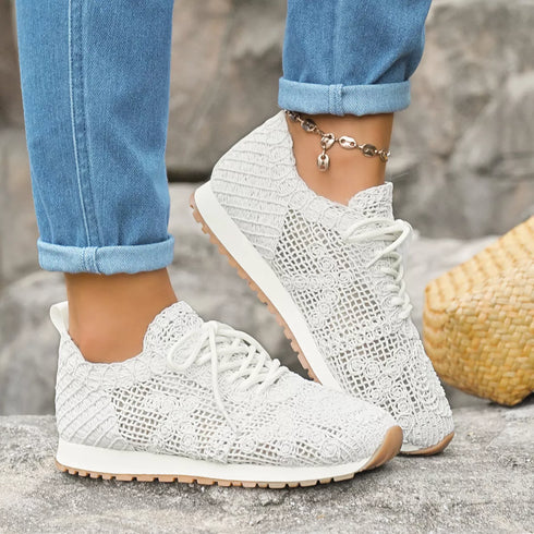 Round-toe lace-up sneakers — product image 3
