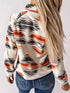 Women's Geometric Jacket - Button Front & Pockets - Twice The Charm Boutique