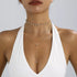 Rhinestone Choker Necklace - Multi-Layer Gold-Plated Style - Twice The Charm Boutique