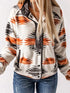 Women's Geometric Jacket - Button Front & Pockets - Twice The Charm Boutique