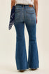 Rear view of Judy Blue jeans with triple-needle pocket stitching