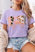 Women's Halloween Graphic Tee - Pink Purple Spooky Print - Twice The Charm Boutique