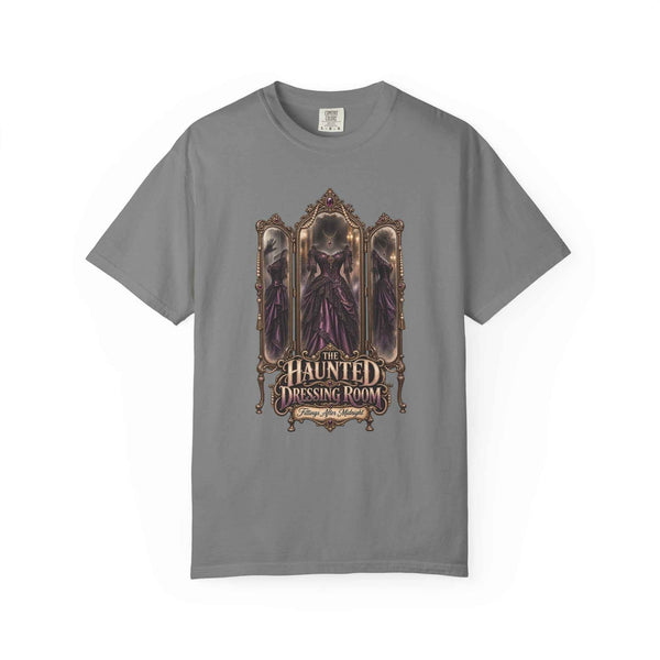 The Haunted Dressing Room Comfort Colors® Graphic Tee – Gothic Vintage Mirror Shirt
