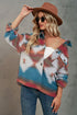 Women's printed collared button front jacket