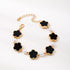 Gold-Plated Flower Bracelet - Adjustable Chain - Twice The Charm Boutique