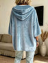 Women's Velvet Drawstring Hoodie - Pocketed Pullover - Twice The Charm Boutique