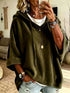 Women's Velvet Drawstring Hoodie - Pocketed Pullover - Twice The Charm Boutique