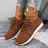 Round-toe lace-up sneakers — product image 11