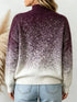 Gradient Turtleneck Sweater - Stretchy Long Sleeve - Twice The Charm Boutique