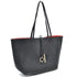 Black Kendra reversible tote with a red interior — gallery image 11