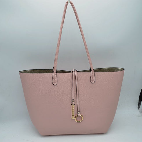 Blush pink Kendra reversible tote with long handles — gallery image 21