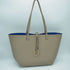 Beige-gray Kendra tote with a blue interior — gallery image 46