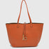 Orange Kendra reversible tote with a brown interior — gallery image 56