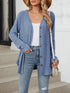 Lightweight ribbed button-up cardigan — product image 1