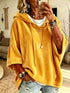 Women's Velvet Drawstring Hoodie - Pocketed Pullover - Twice The Charm Boutique