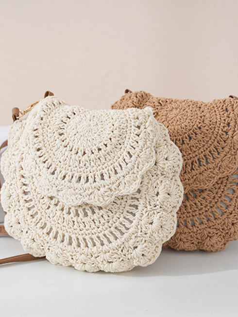 Off-White Crochet Crossbody Bag - Twice The Charm Boutique