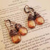 Gemstone Drop Earrings - Colorful Alloy Statement Pair - Twice The Charm Boutique